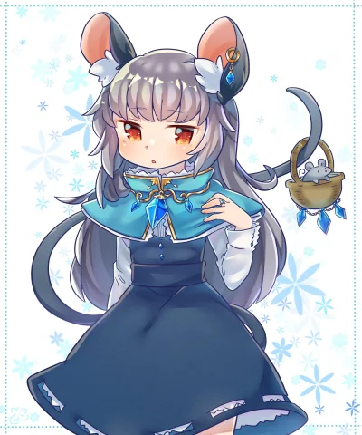 LlamaRzr - #randomanimeshit #touhou #nazrin #kemonomimi #nezumimi #blushedface #anime...