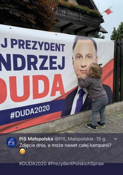 miki4ever - #polityka #wybory Duda wrzucił coś takiego na Twittera. Od małego na całe...