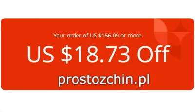 Prostozchin - >> Pobierz Kupon AliExpress 18,73$ <<

By pobrać ten kupon zmień kraj...