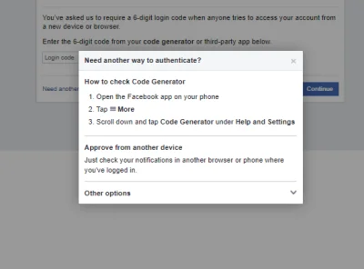 Karmazynek - @wektorowicz: Po kliknięciu "Need another way to authenticate?" Dwie pie...