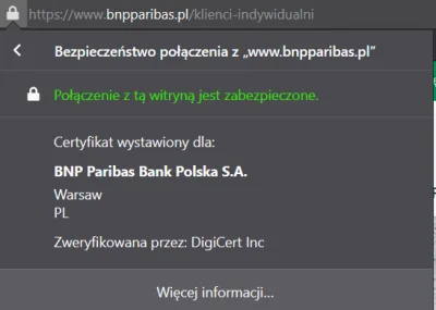 mojemirabelki - Tak zwany phishing, a wystarczy sprawdzać wystawione certyfikaty jeśl...