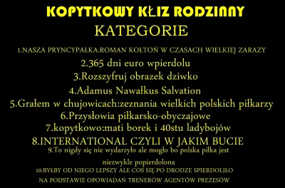 PoesyPerrierMittenaere - 1.Edycja Kopytkowego Kłizu Rodzinnego! Po 5 pytań z każdej k...