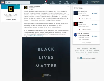 Namarin - National Geographic wspiera #blacklivesmatter i to wszystko na tęczowym Lin...