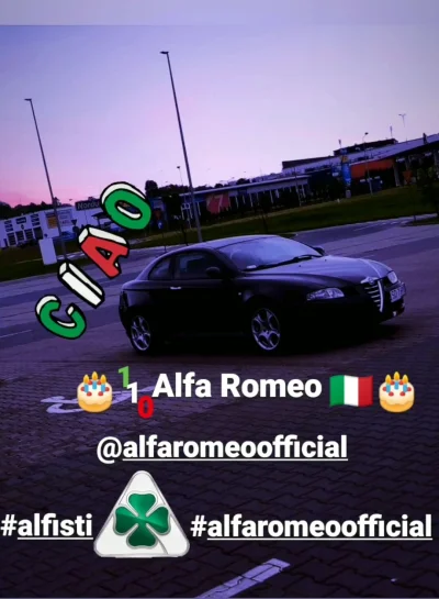 Wo0cash - Wszyscy świętujemy 110 lat Marki Alfa Romeo!

#alfaholicy #alfaromeo