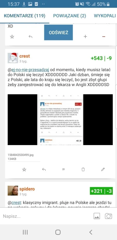 c.....t - @ej-no-nie-przesadzaj Pjetrek znowu za mną chodzisz, bo cię kiedyś zaorałem...