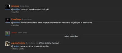 sunlifter - @1eden: tu na przykład wsadziłem Cię na czarno. Kiedy #czarnolisto jest a...