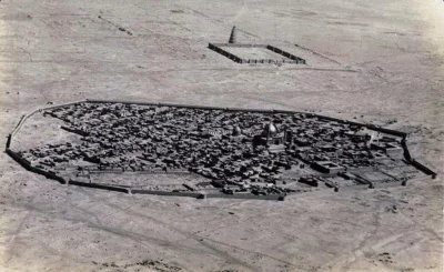 myrmekochoria - Samarra z lotu ptaka, Irak 1909. Bardzo ładna i ciekawa fotografia, b...