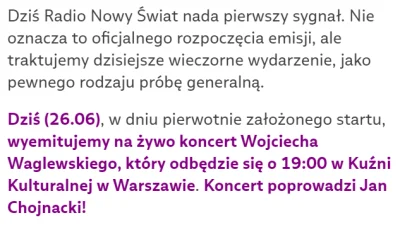 FlasH - Dzieje się.

10 lipca start radia, a dziś rozgrzewka...
#nowyswiat #trojka...