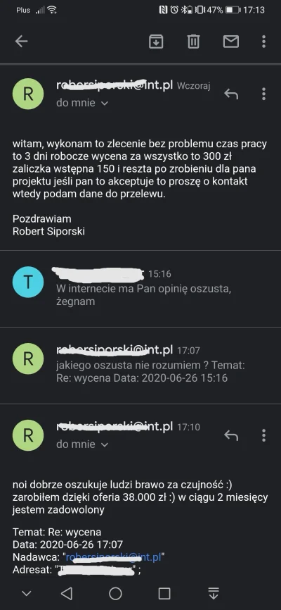 RejTom - #oszust #oszukujo
Siema Mireczki, zastanawiam sie co z robić z typem? Mialem...