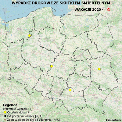 Birbirgo13 - MAPA WYPADKÓW DROGOWYCH ZE SKUTKIEM ŚMIERTELNYM - WAKACJE 2020

Minął ...