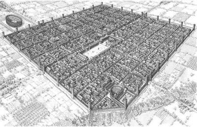 myrmekochoria - Francesco Corni, Rekonstrukcja miasta Augusta Taurinorum (Turyn). 

...