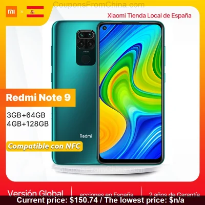 n____S - Wysyłka z Europy!
[Xiaomi Redmi Note 9 3/64GB Global [EU]](https://bit.ly/3...