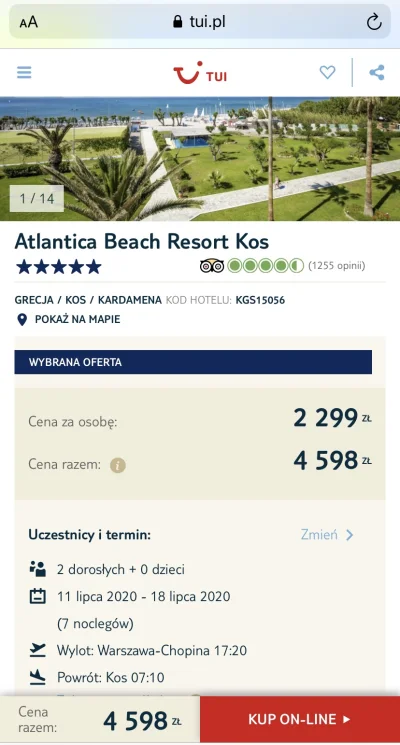newtonq - @Qullion: Wakacje na Kos - hotel 5*, cena z przelotem i dowozem do hotelu i...