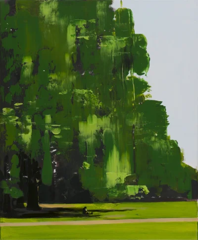 Hoverion - Grażyna Smalej
Green Park scena II, 2013, akryl i olej na płótnie, 60x50 ...