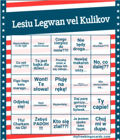 crash210 - Łapcie Bingo do zabawy z Lesiem. ( ͡° ͜ʖ ͡°)
#bystrzaktv