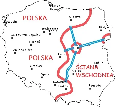 obszarnik - Oto nowa mapa Polski. Ze Ściany Wschodniej wydzielona została Warszawa z ...