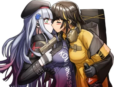 A.....a - #randomanimeshit #anime #yuri #girlsfrontline #m16a1 #hk416