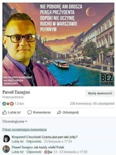 A.....a - @Pshemeck dzień po wyborach Tanajno zaczyna realizować swój plan.