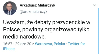 penknientyjerz - @bubub: Nie po to duda im dał dodatkowe 2 miliardy żeby robić debaty...