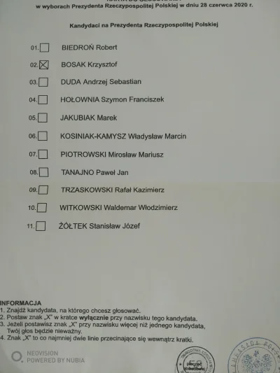 Marcin262 - @Kemekan: ja głosowałem na Bosaka ale w drugiej turze nie oddam bo nie je...