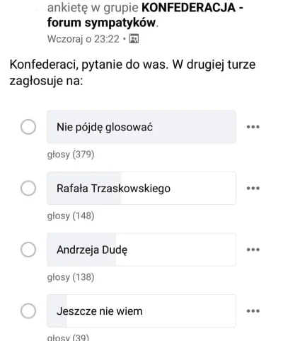 J.....D - Jak pisałem kiedyś, prędzej spodziewam się nasrania do urny przez wyborców ...