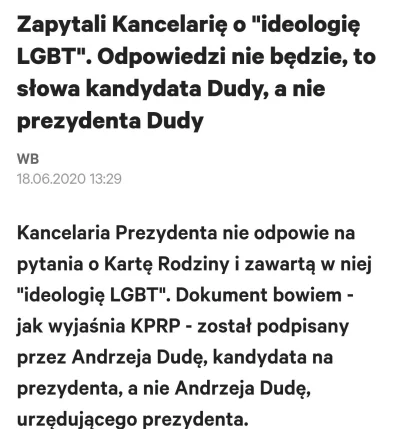 wigr - > ogólnie Duda wciąż jakby nie patrzeć jest prezydentem.
@ophiuchus: Kancelar...