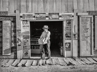 myrmekochoria - Sklep spożywczy w Pie Town, Nowy Meksyk, 1940.

#starszezwoje - tag...