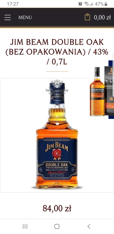 mor3nko - #whisky #alkohol ktos kojarzy czy w jakiejs sieciowce dostane jim beam doub...