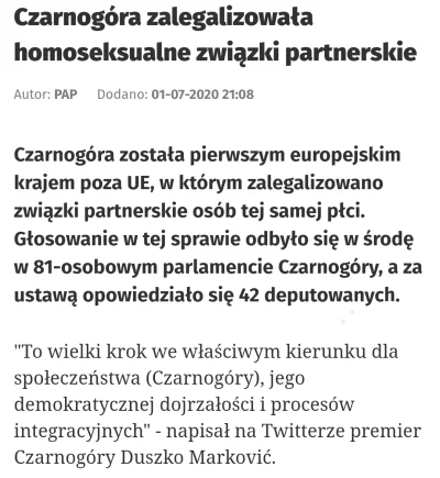 EvilToy - Już nawet Czarnogóra xD 

A Polsce wciąż na poziomie rozważania i dyskusj...