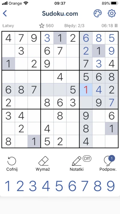 t.....8 - #sudoku #pytanie dobra jestem noobem, ale dlaczego tu nie może być 1?