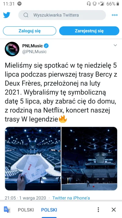 kwmaster - #rap #pnl #rapfrancuski 

W niedzielę koncert pnl na Netflix.