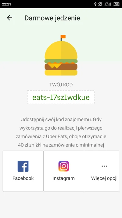 pro666full - Jest taki kod dla nowych użytkowników ubereats, rabat 40zł! ( ͡° ͜ʖ ͡°)
...