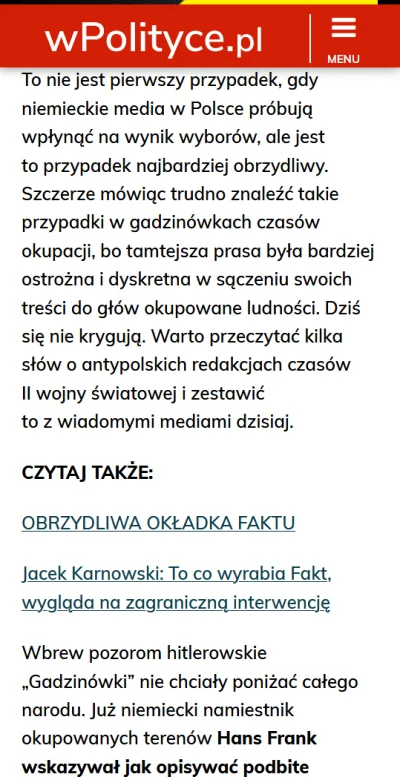 b.....a - @devones: Nawet nie trzeba daleko szukać. Dzisiaj porównali Fakt do gazet z...