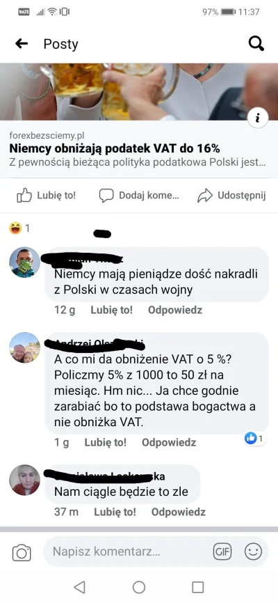 niedzwiedzmis - Na jedną z pisowskich grupek wrzuciłem posta o tym, że Niemcy obniżaj...