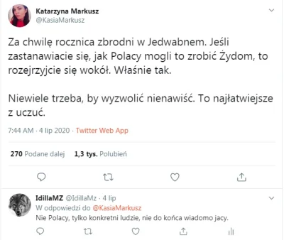 IdillaMZ - Lewica uwielbia parać się nieuczciwą martyrologią, raz generalizując, inny...