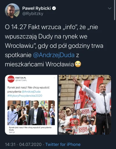 Opipramoli_dihydrochloridum - Ale przeca pisali w Fakcie, że Dudy nie wpuścili na ryn...