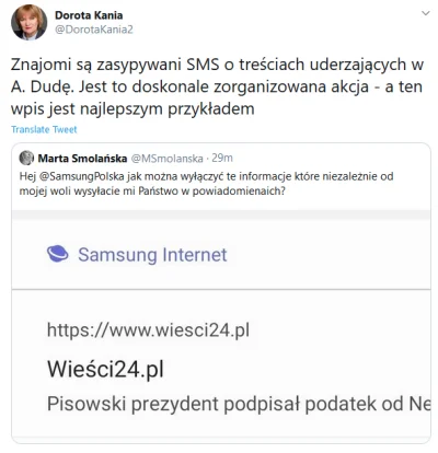 anonimek123456 - Pani Marta włączyła sobie powiadomienia ze strony, i obwinia Samsung...