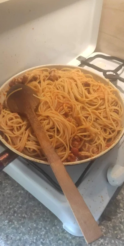 ButtHurtAlert - @qwertty321: ja dziś zrobiłem P O T E Z N Y gar spaghetti z indyka, p...