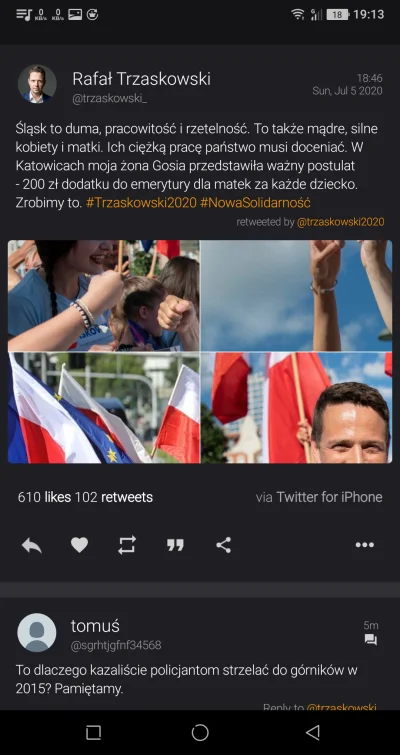 tricolor - link do twitta
https://twitter.com/trzaskowski_/status/1279834010932391936
