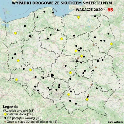 Birbirgo13 - MAPA WYPADKÓW DROGOWYCH ZE 
SKUTKIEM ŚMIERTELNYM - WAKACJE 2020


Mina...