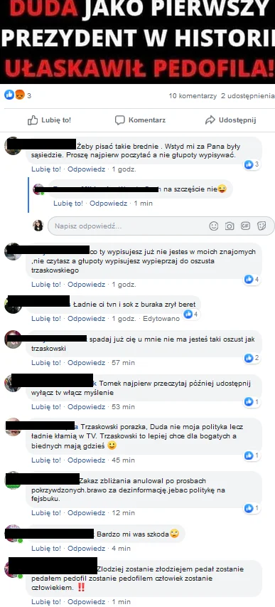 cytmirka - Wojny na tle politycznym na facebooku to najlepsze co można zobaczyć w pon...