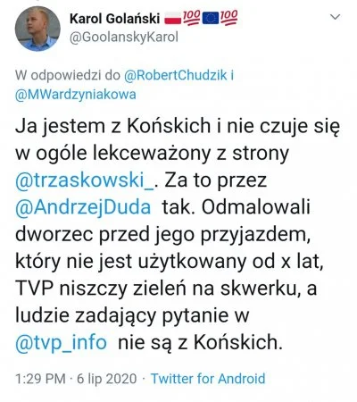 Lukardio - Duda dobrze się czuje wśród klakierów, którzy są zwożeni z zakątków Polski...