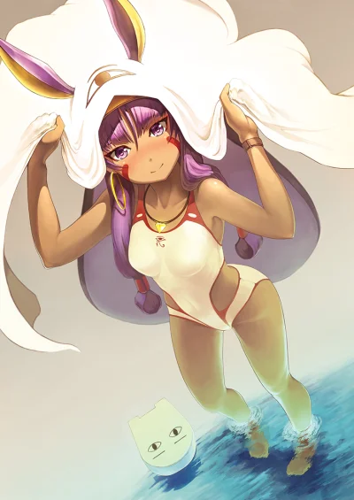 Smutny__memiarz - #randomanimeshit #fate #fategrandorder #nitocris #blushedface #swim...