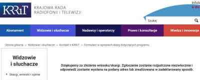 papaj2137 - Właśnie wysłałem skargę do KRRiT na #tvpis w związku z opublikowanym kilk...