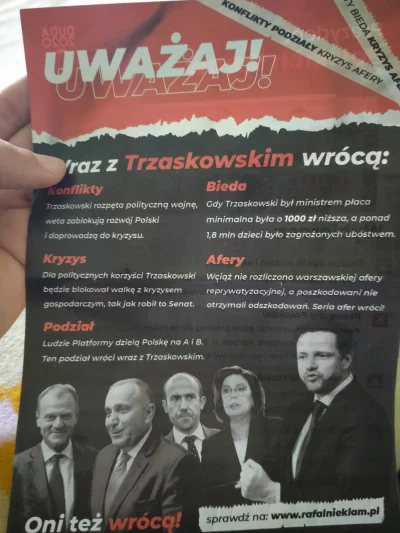 S.....a - Oto jaką ulotkę pod drzwiami znaleźli rodzice
#wybory #bekazpisu