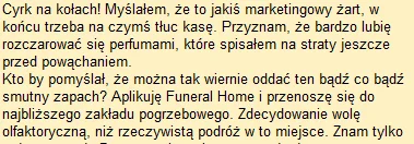 v.....s - koleś powąchał perfum i przeniósł się do zakładu pogrzebowego chyba pomylił...