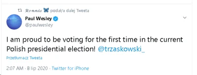 Farezowsky - Nie wiedziałem nawet że on jest polakiem xD
Ale jak tak głosuje to może...