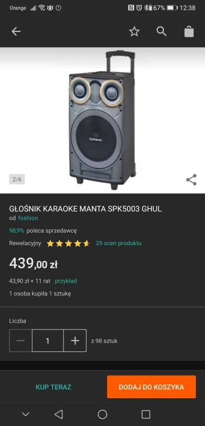 klokupk - @bartix133 ja córce taki kupiłem do karaoke i właśnie stoi na budowie ( ͡º ...