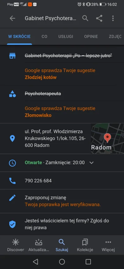 Stolusznik - Ciekawe czy google zaakceptują zmiany xD