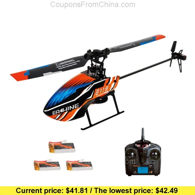 n____S - Eachine E119 RC Helicopter RTF With 3 Batteries - Banggood 
Cena: $41.81 (1...